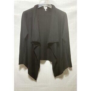 Armani‎ Womens 14 Lana Wool Cashmere Black Cardigan Sweater